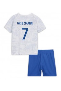 Frankrijk Antoine Griezmann #7 Babytruitje Uit tenue Kind WK 2022 Korte Mouw (+ Korte broeken)